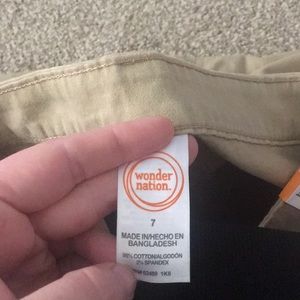 Khakis made in skirt.